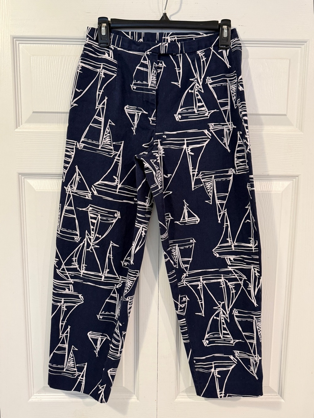 Talbots Navy Petite Sailboat Pants